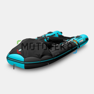 Лодка ПВХ GLADIATOR (Гладиатор) E 450 PRO чёрный/бирюзовый