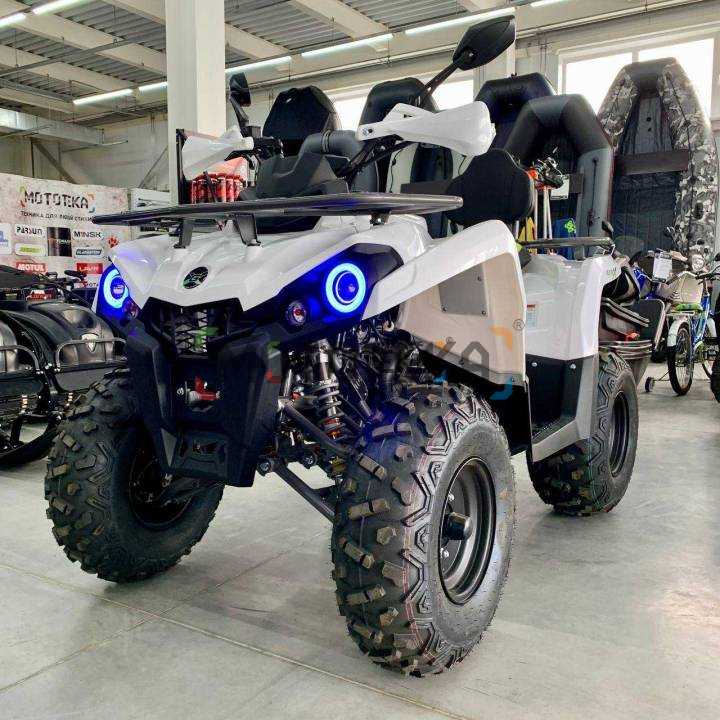 Квадроцикл GLADIATOR (Гладиатор) F200 LUX белый (машинокомплект)