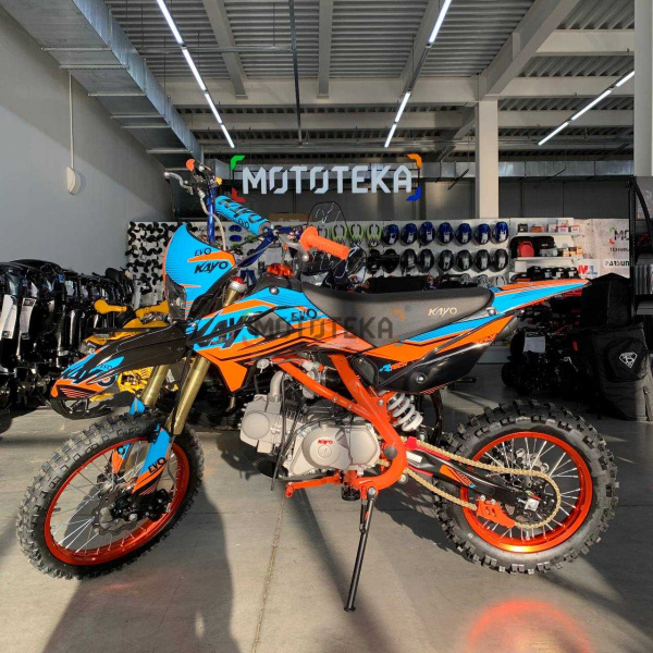 Питбайк KAYO (Кайо) EVOLUTION YX125EM 17/14 KRZ (механ. сцепл.. эл. стартер 2022 г.) | Мототека