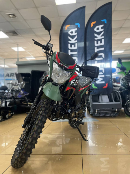 Мопед FXMOTO (ФХМото) RUNNER OFF ROAD 50 (125) военный зелёный | Мототека