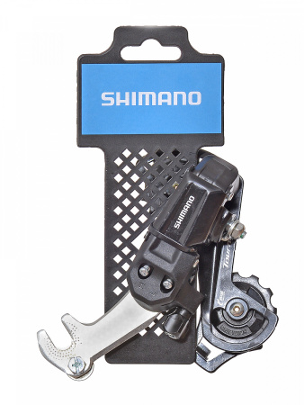 Переключатель задний Shimano (Шимано) Tourney TY200, GS, 6/7ск. крепление на ось, цв. черн., ARDTY200GSLB | Мототека