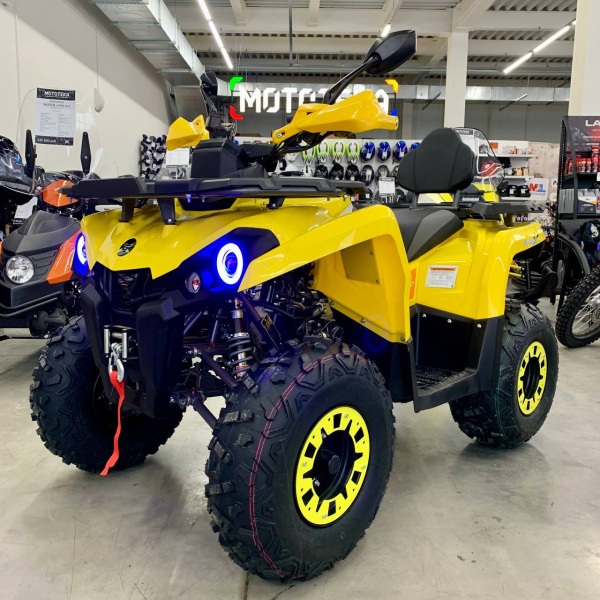 Квадроцикл GLADIATOR (Гладиатор) F200 жёлтый с ПСМ